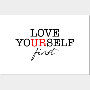 Love Yourself First Motivational Words Posters and Art